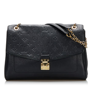 Louis Vuitton Black Monogram Empreinte Leather St Germain PM Bag