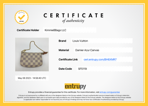 Used Louis Vuitton Mini Pochette Accessoir Damier Ebene/Pvc/Brw/N58009/Sf0153  Ba