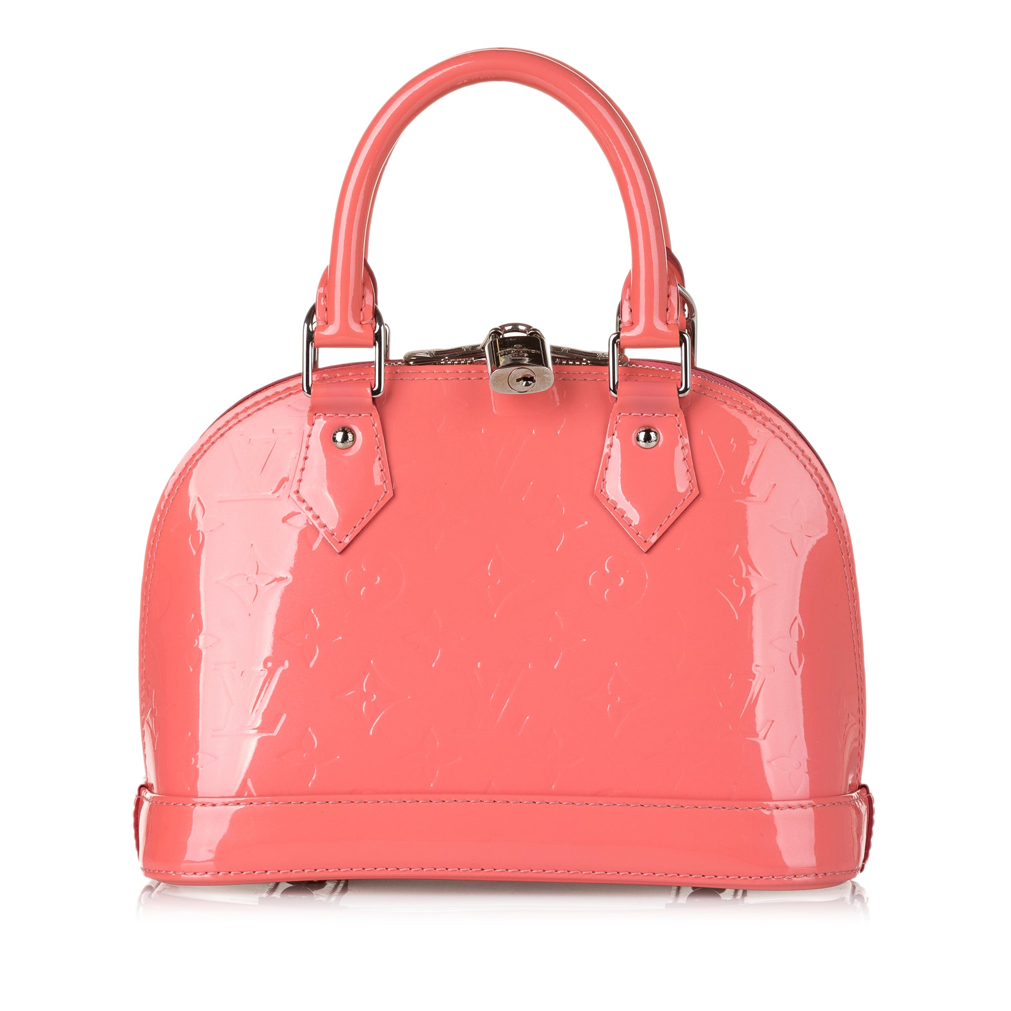 Louis Vuitton Vernis Alma BB w/ Strap - Pink Handle Bags, Handbags
