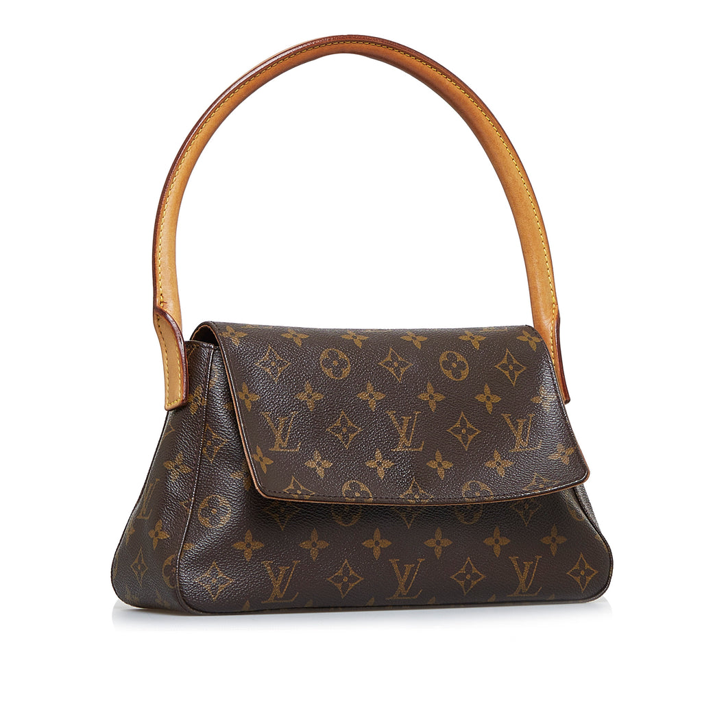 Preloved Louis Vuitton Monogram Looping Mini Shoulder Bag MI1011 92123 $280 Flash Sale