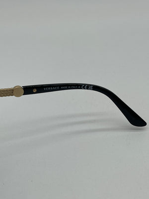 Preloved Versace Black Cat-Eye Sunglasses Pre Loved Versace Black Cat eye Chain Medusa Head Sunglasses  main image 4