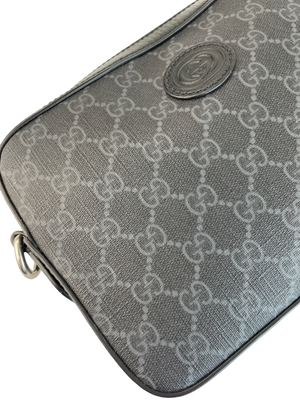 Preloved Gucci Men's GG Coated Canvas Interlocking G Messenger Bag