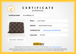 PRELOVED Louis Vuitton Damier Ebene Zippy Coin Purse RA1139 052323
