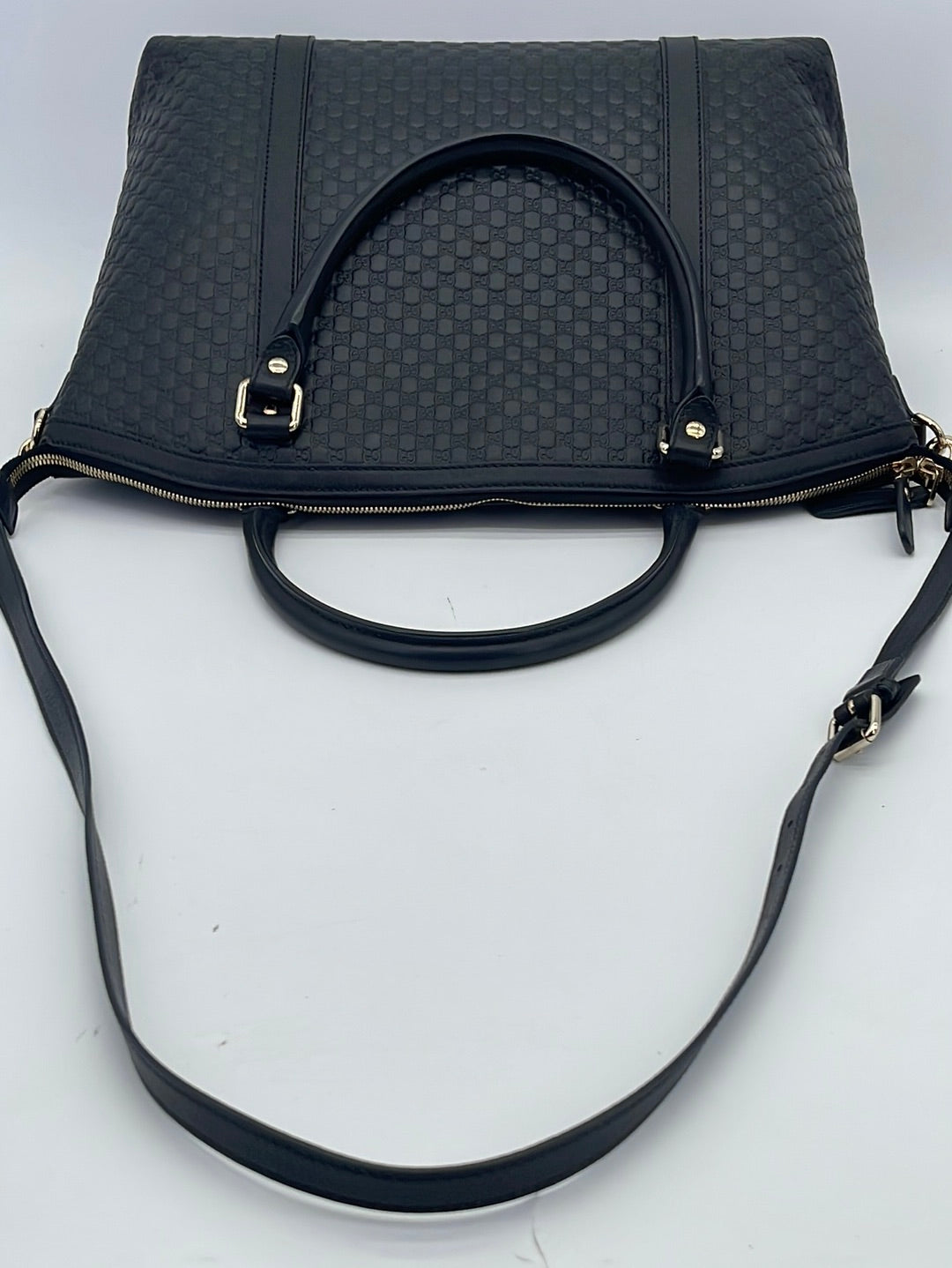 Authentic Gucci Black Guccissima Leather Boston Bag – Luxe Touch Luxury  Resale