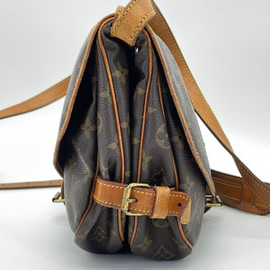 Brown Louis Vuitton Monogram Saumur 30 Crossbody Bag