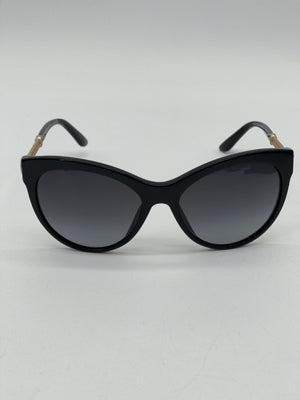 Preloved Versace Black Cat-Eye Sunglasses Pre Loved Versace Black Cat eye Chain Medusa Head Sunglasses  main image 2