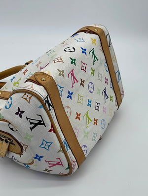 Preloved LV Monogram White Multicolore Priscilla Handbag SP0048 082323