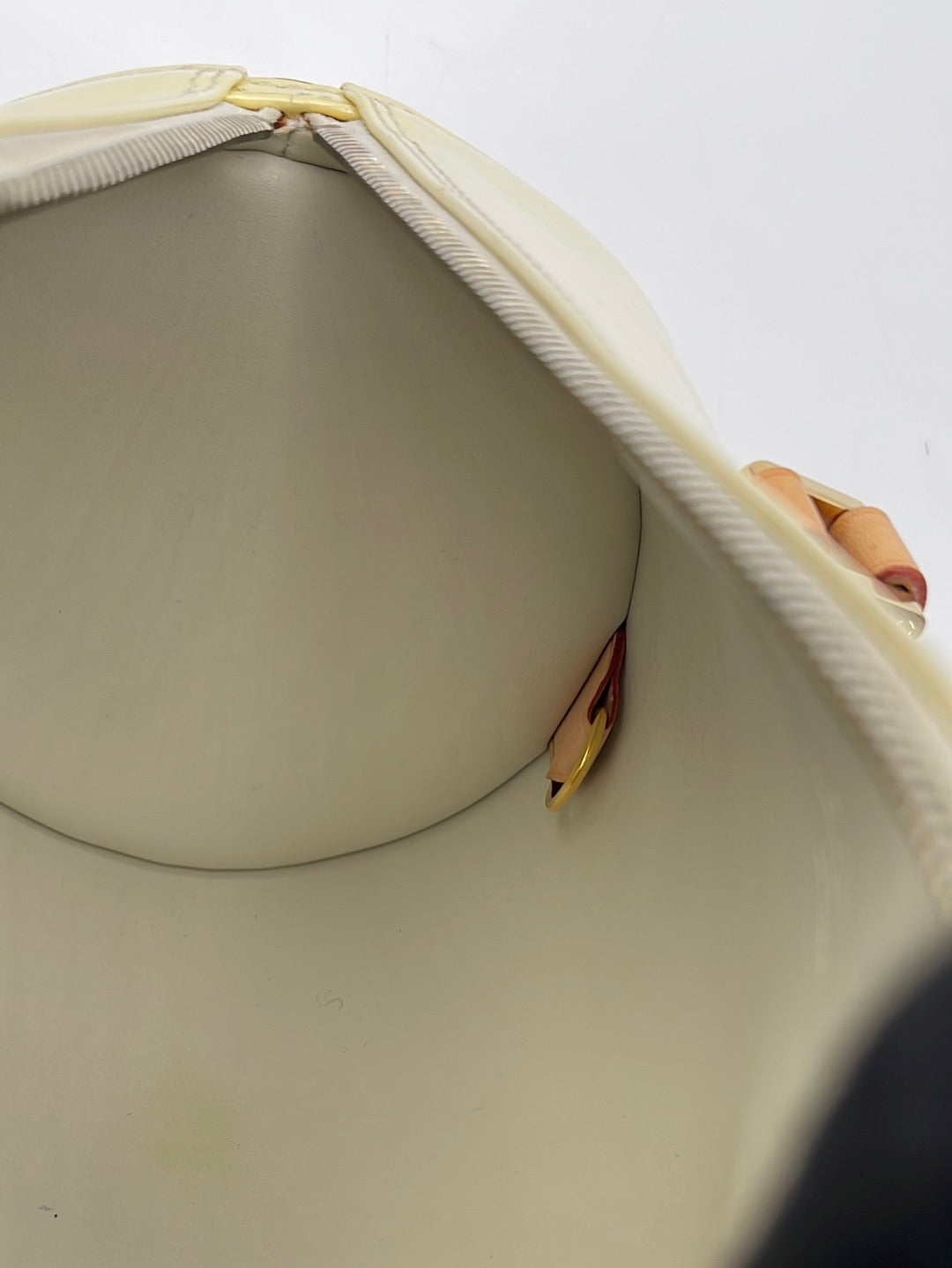At Auction: Louis Vuitton Copper Vernis Bedford Handbag (VI1002)