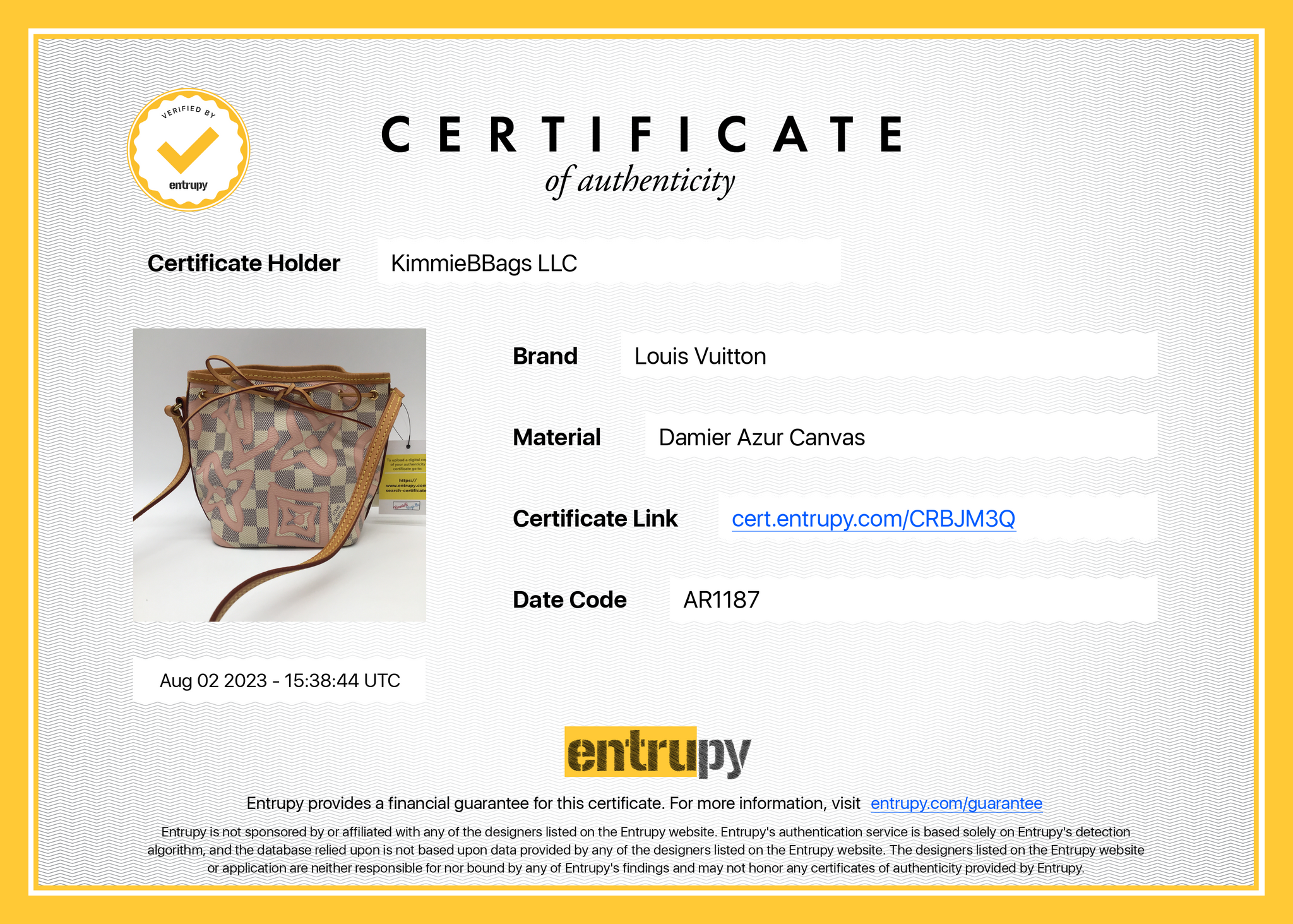 pdf louis vuitton certificate of authenticity