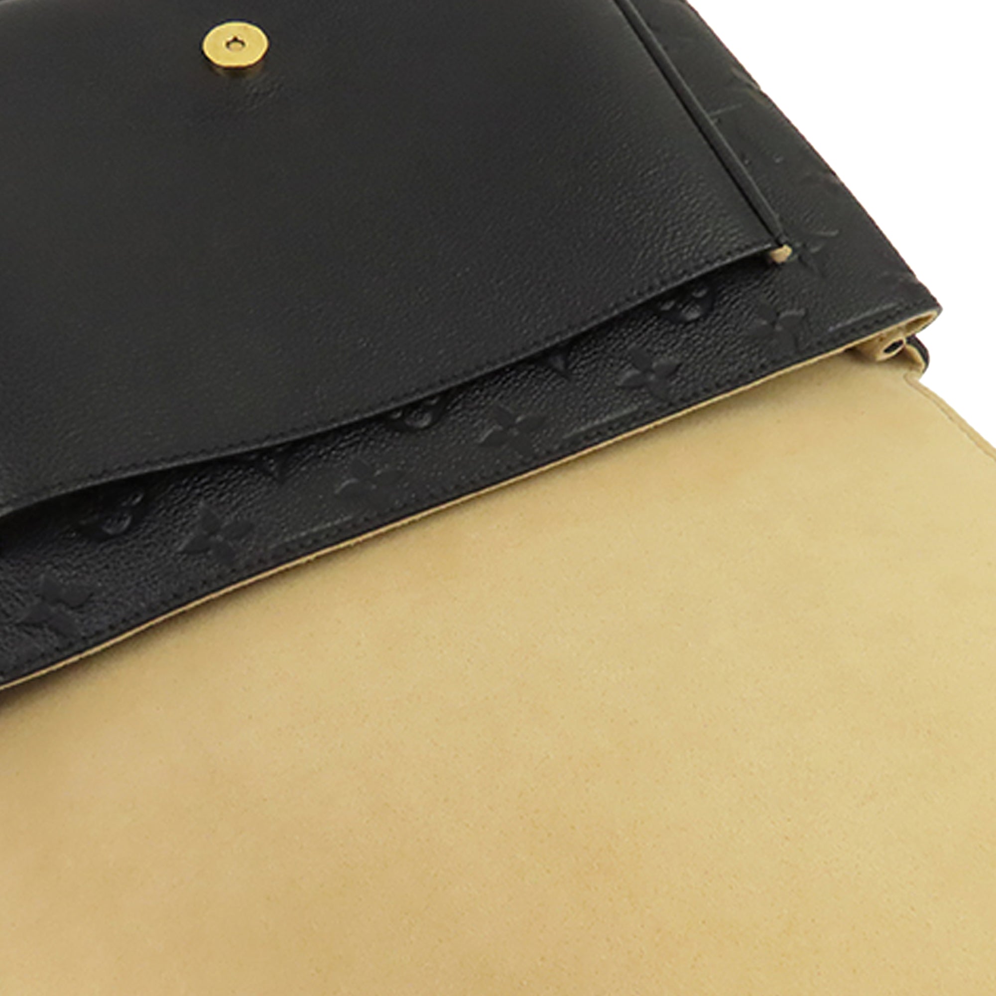 Preloved Louis Vuitton Marignan Black Leather Handbag AR2169 051823 - $200 OFF