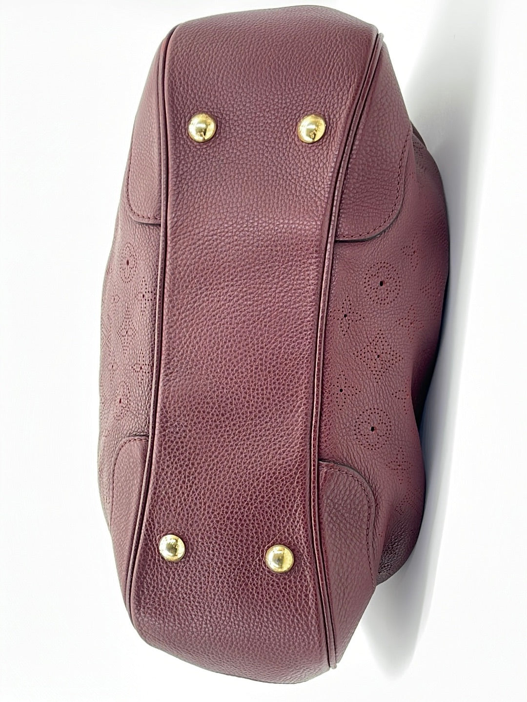 Preloved Louis Vuitton L Hobo Bronze Mahina Leather Bag AR3058