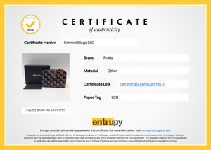 PRELOVED Prada Black Hearts Saffiano Leather Compact Wallet (K) 62B 020524