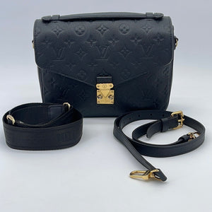 PRELOVED Louis Vuitton Black Emprintete Pochette Metis Crossbody Bag S –  KimmieBBags LLC