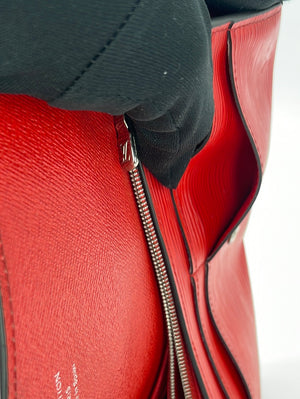 Louis Vuitton Red EPI Leather Sarah Long Wallet 7lav60