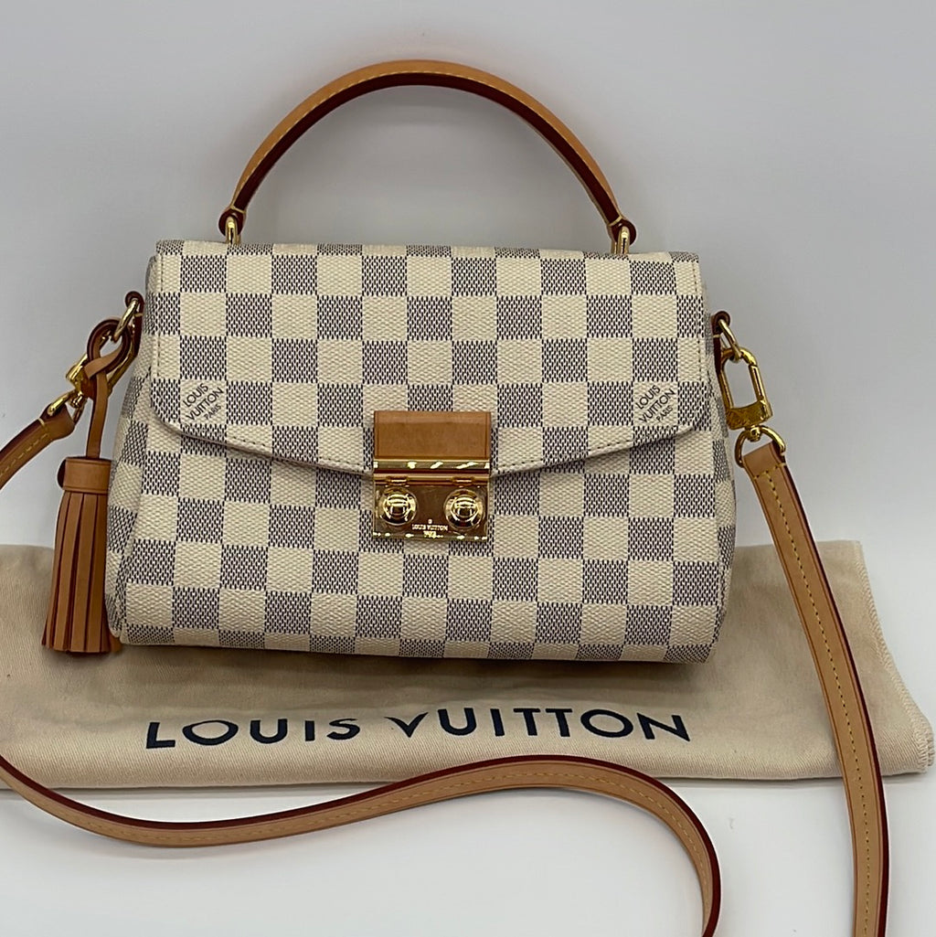 PRELOVED Louis Vuitton Damier Azur Croisette Crossbody Handbag SD1188 113023