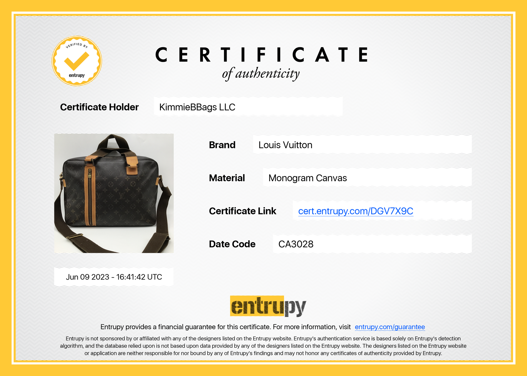 PRELOVED Louis Vuitton Damier Graphite Garment Bag GWXY329 041223 - $400  OFF DEAL