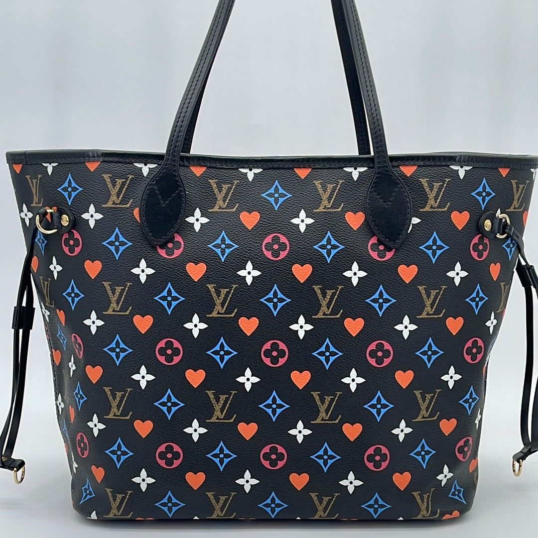 Louis Vuitton Black Multicolor Monogram Coated Canvas Game On Neverfull MM  Gold Hardware, 2020 Available For Immediate Sale At Sotheby's