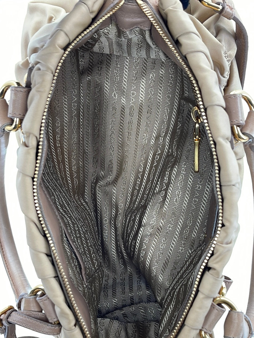 Authentic PRADA 2Way Shoulder Bag Hand Bag Black Nylon #f23719