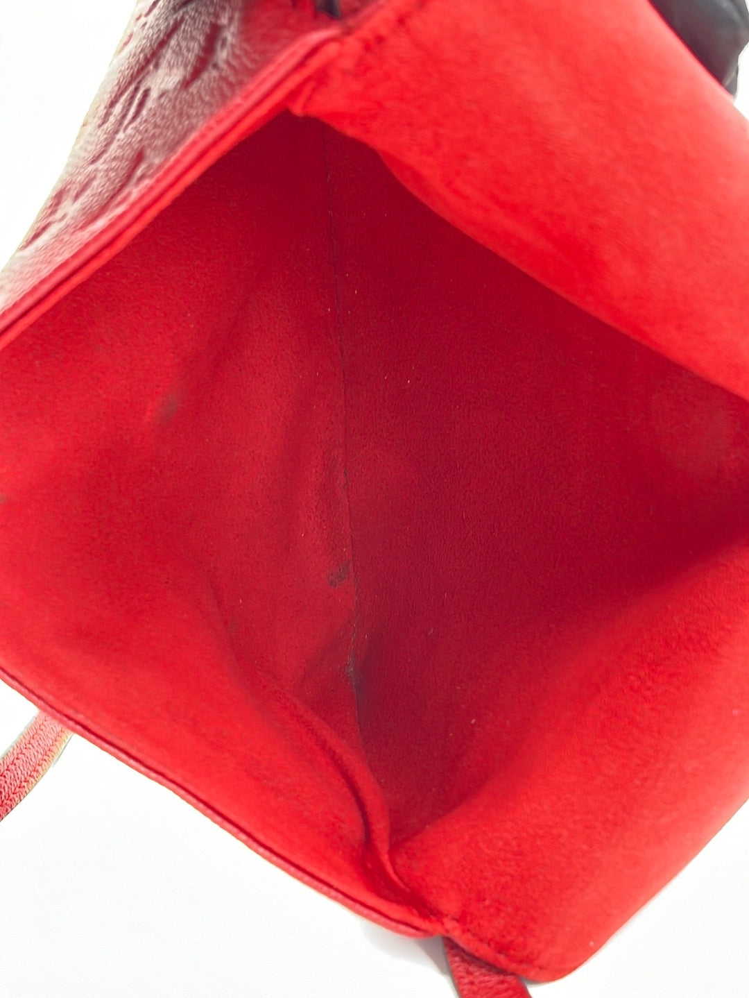 PRELOVED Louis Vuitton Monogram Red Empreinte Twice Crossbody Bag RX8HVB7 040324 P