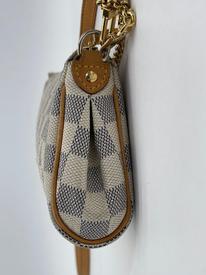 PRELOVED Louis Vuitton Eva Handbag Damier Azur Canvas Crossbody Bag SD1192 020524