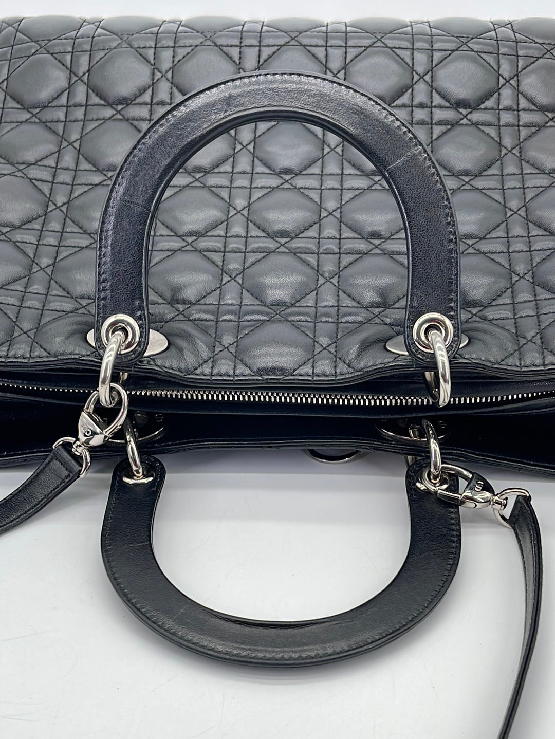 Christian Dior Denim Cannage Large Shopping Tote Black – Luxury GoRound
