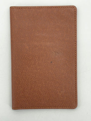 PRELOVED Louis Vuitton Brown Taiga Canvas ID Card Case 4Y3DJ6T 030924 H