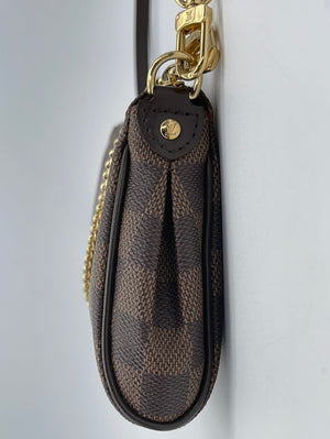PRELOVED Louis Vuitton Eva Handbag Damier Ebene Canvas Crossbody Bag SD0121 020524