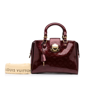 Louis Vuitton - Authenticated Melrose Handbag - Leather Burgundy for Women, Very Good Condition