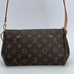 Louis Vuitton, Bags, Louis Vuitton Favorite Mm Monogram Canvas Crossbody  With Gold Chain Rare