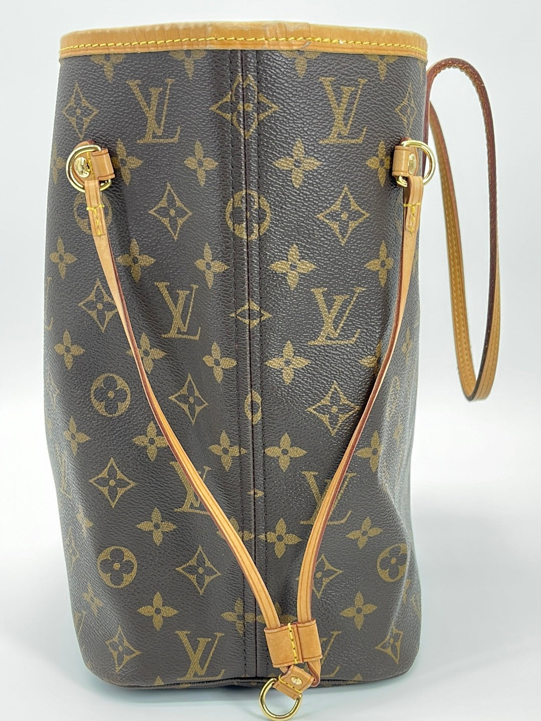 LOUIS VUITTON Neverfull MM M41177 Tote Bag Brown Monogram Canvas & Red  Unused