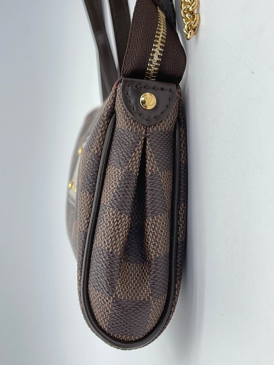 PRELOVED Louis Vuitton Eva Handbag Damier Ebene Canvas Crossbody Bag SD0121 020524