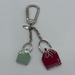 GIFTABLE Preloved Louis Vuitton Monogram Silver Noe Key Holder/Bag Charm (K) DP0173 103023