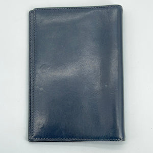 Preloved Hermes Black Leather Compact Passport Wallet ZCircle1N 092922