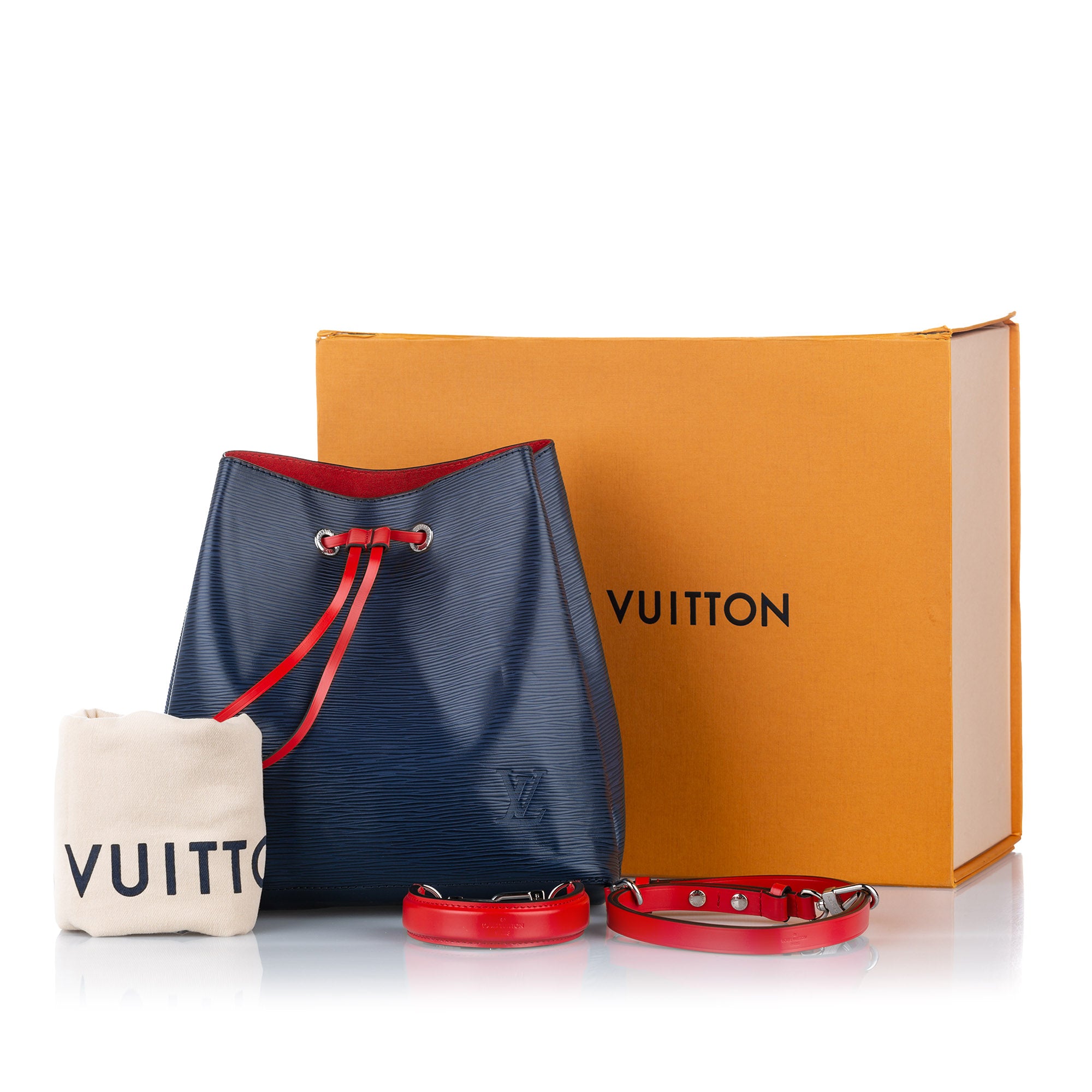 Louis Vuitton Black EPI NeoNoe mm Bucket Bag