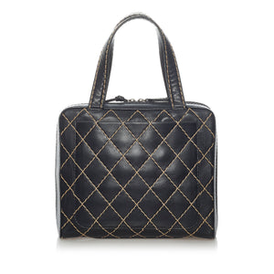 Preloved Chanel Black Wild Stitch Leather Hand Bag 6795221 060523