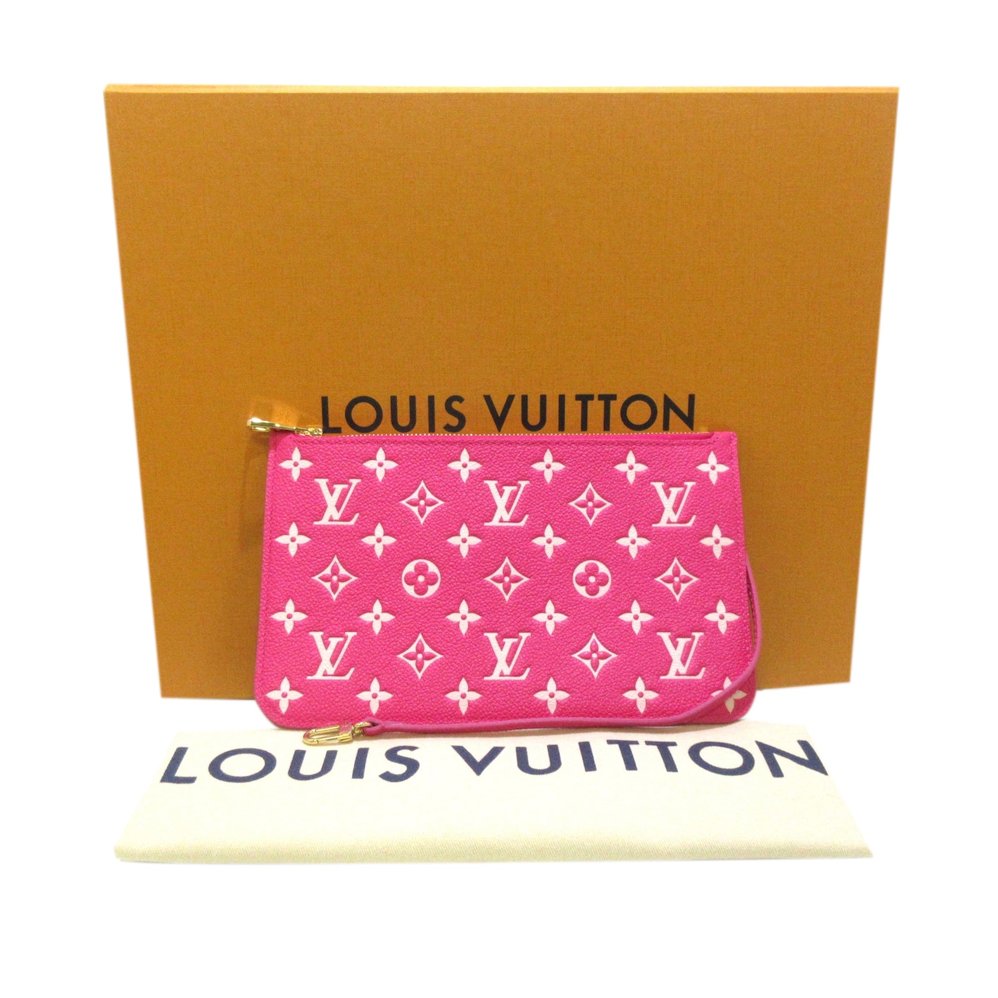 LOUIS VUITTON Empreinte Spring In The City Neverfull MM Black White Pink |  FASHIONPHILE