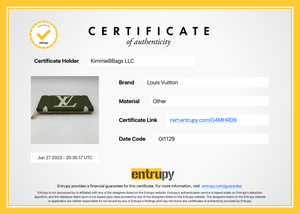 SNEAK PEAK 3 PRELOVED Louis Vuitton Giant Green and Khaki Monogram Zippy Wallet GI1129 063023 $200 OFF