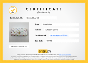 Preloved Limited Edition Louis Vuitton Murakami White Multicolore 4 Key Holder CT0110 060823