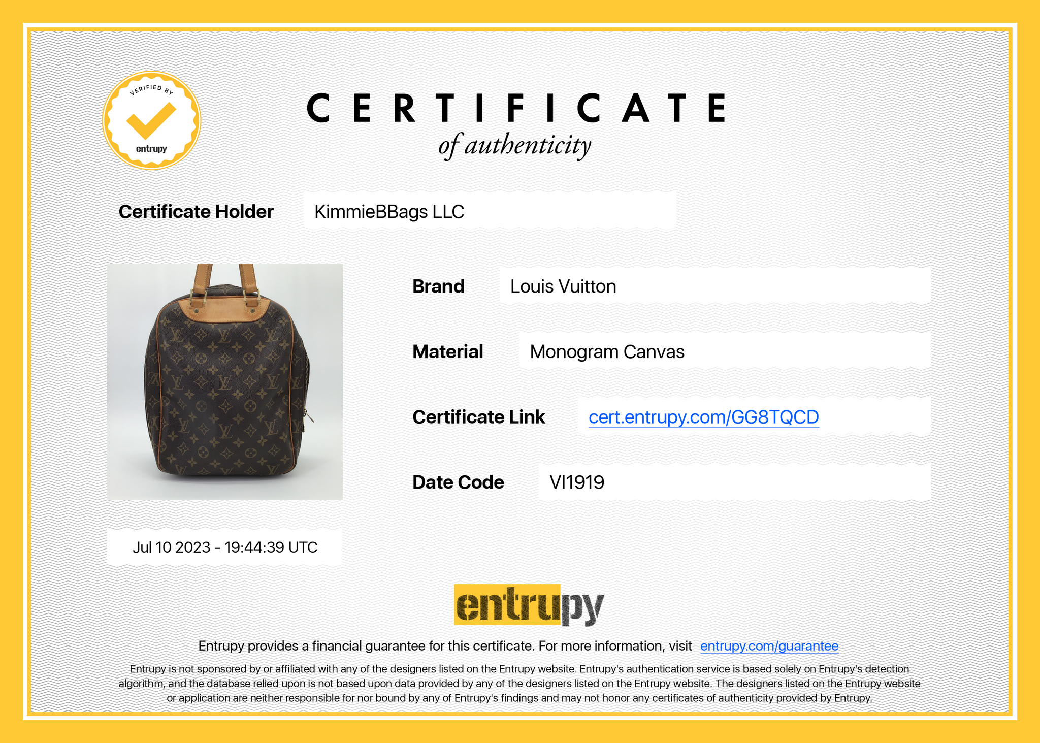 used Pre-owned Authenticated Louis Vuitton Monogram Excursion Canvas Brown Handbag Top Handlebag Unisex (New with Defects), Adult Unisex, Size: Large