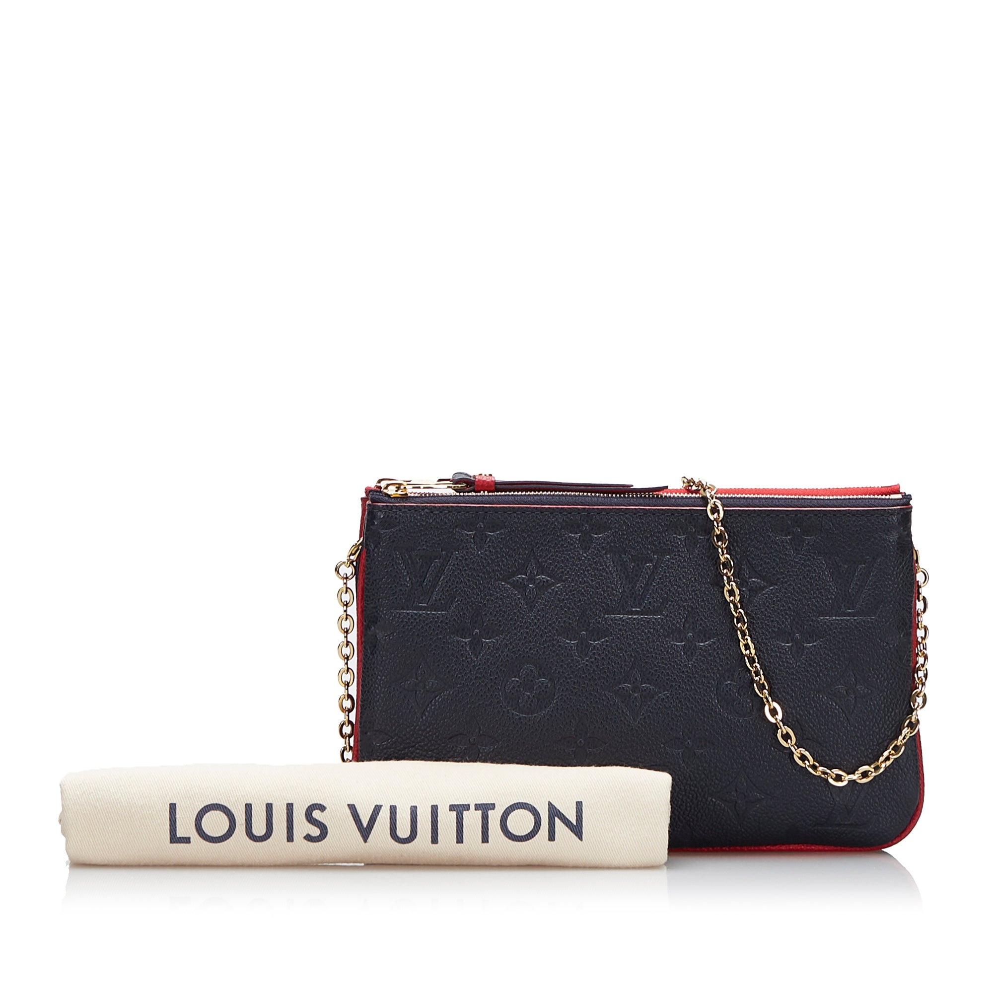 Louis Vuitton Double Zip Pochette Monogram Empreinte Giant Blue 2258732