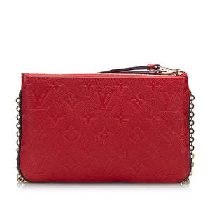 Preloved Louis Vuitton Monogram Blue & Red Empreinte Leather Double Zi –  KimmieBBags LLC