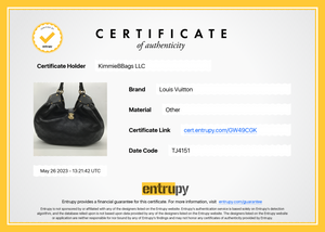 Louis Vuitton - Authenticated Mahina Handbag - Leather Black for Women, Very Good Condition
