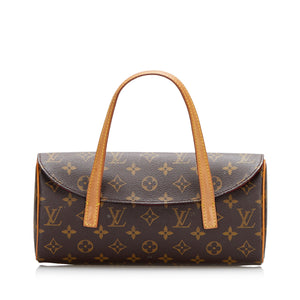 Louis Vuitton - Authenticated Sonatine Handbag - Cloth Brown Plain for Women, Very Good Condition