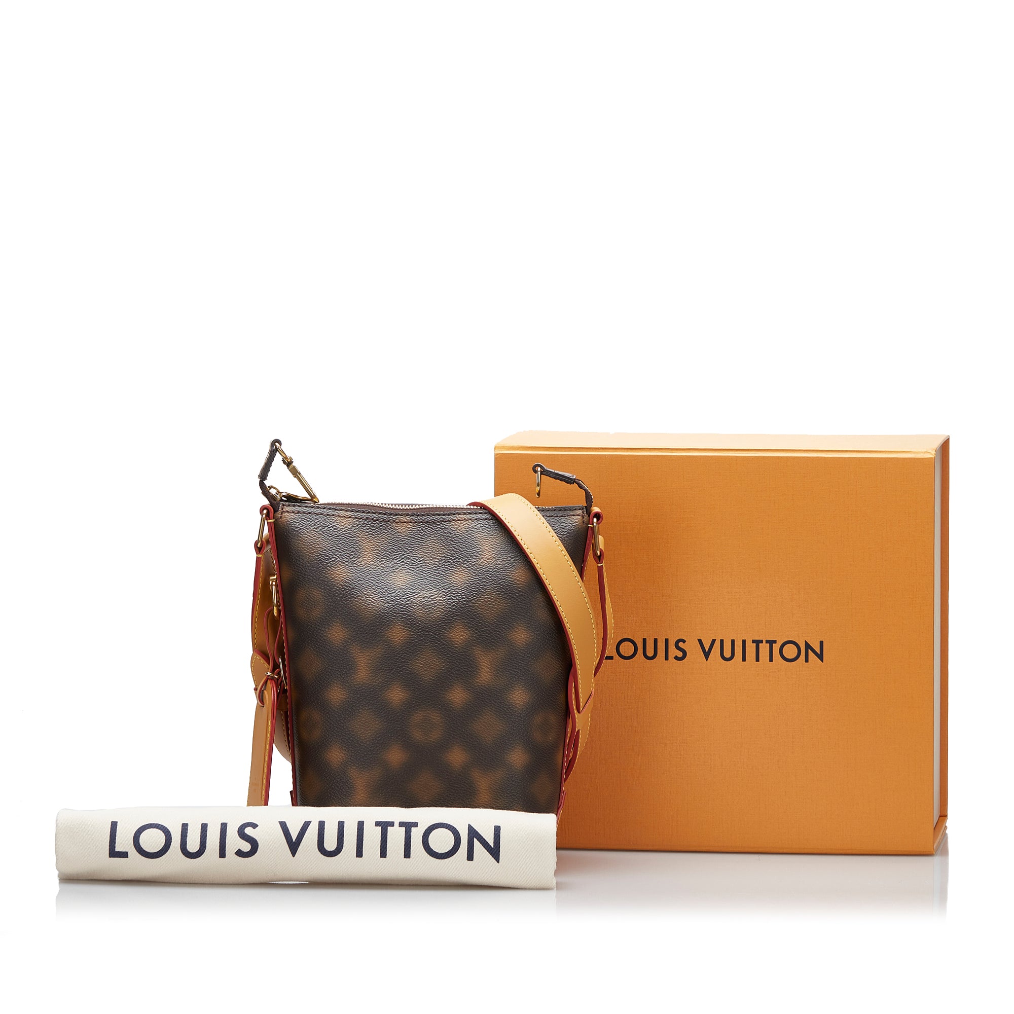 Louis Vuitton Hobo Cruiser PM Blurry Monogram Brown for Men