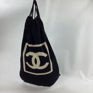 Preloved Chanel Black Chanel Sportsline Drawstring Bag 8447986 011524