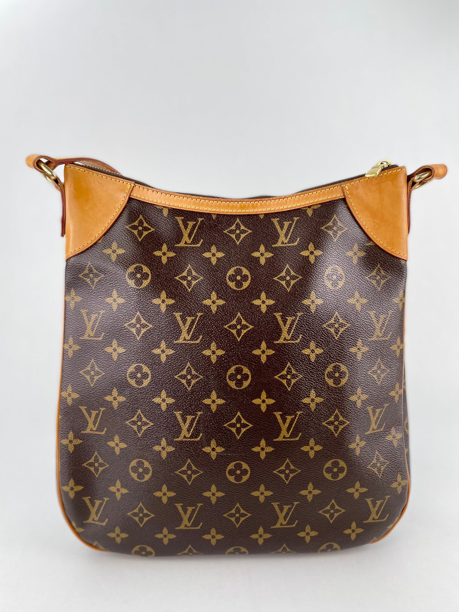 Louis+Vuitton+Odeon+Shoulder+Bag+MM+Brown+Canvas for sale online