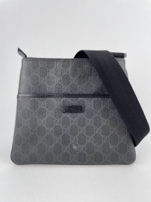 Gucci Gg-supreme Canvas Cross-body Bag - Grey