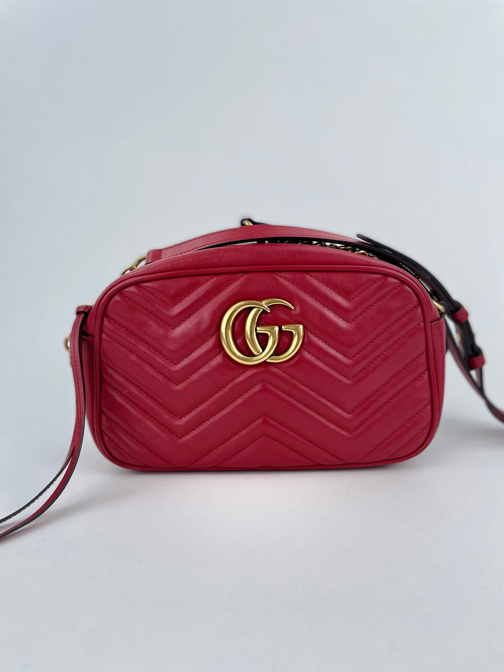 PRELOVED Gucci GG Marmont Matelasse Small Leather Shoulder Bag 74XK7QJ 080223 $200 OFF