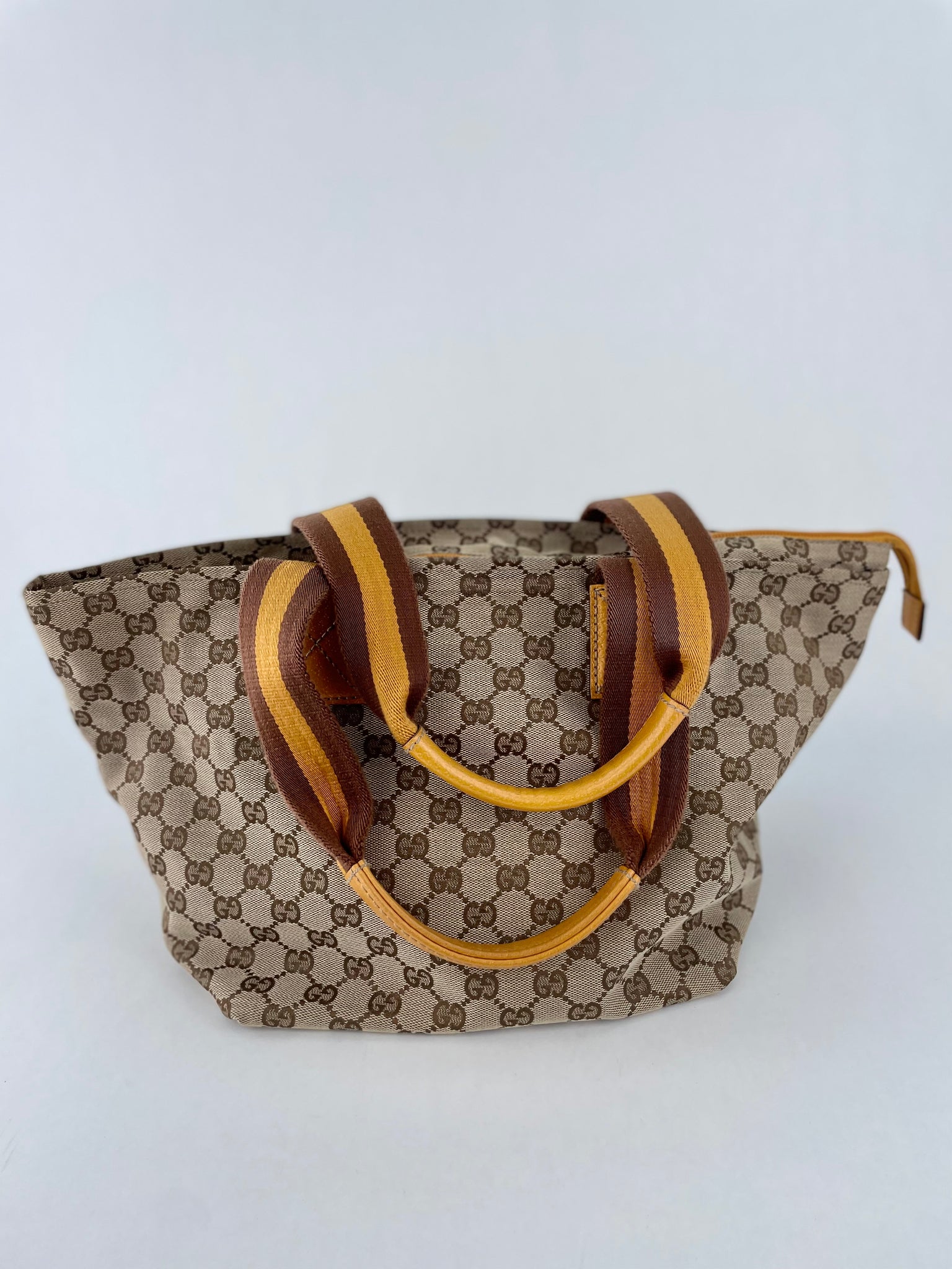 Preloved Gucci Sherry Line GG Canvas Tote Bag – KimmieBBags LLC
