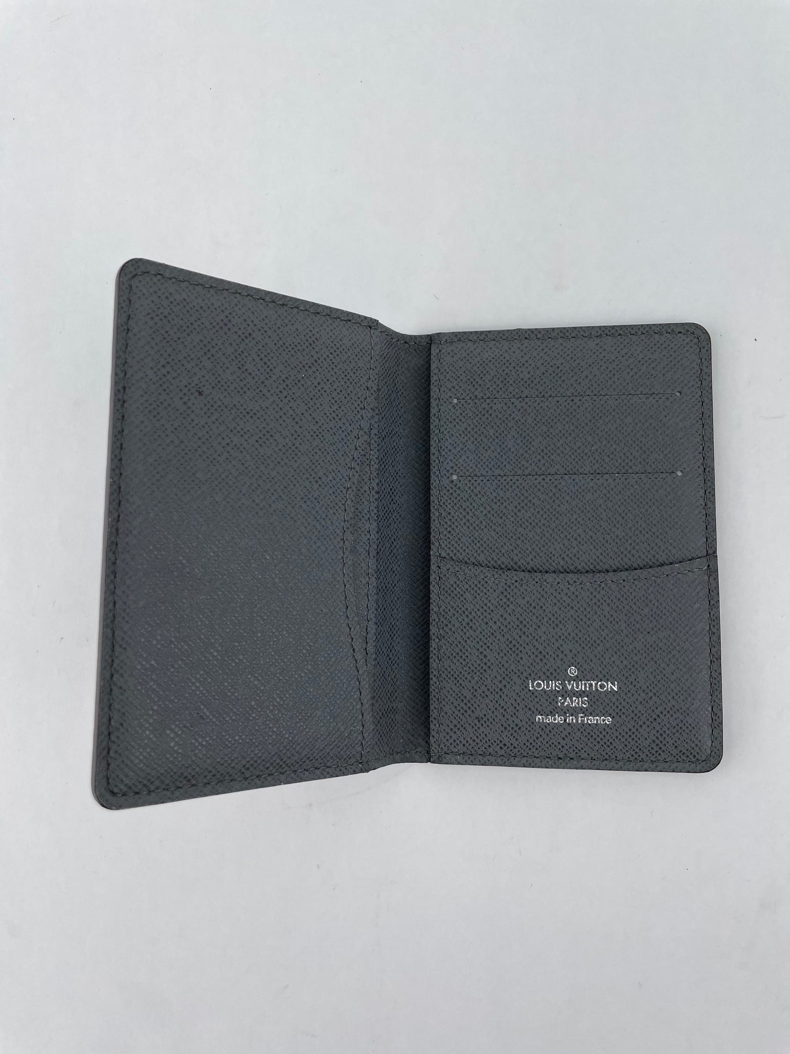 Louis Vuitton Pocket Organizer Black Taiga